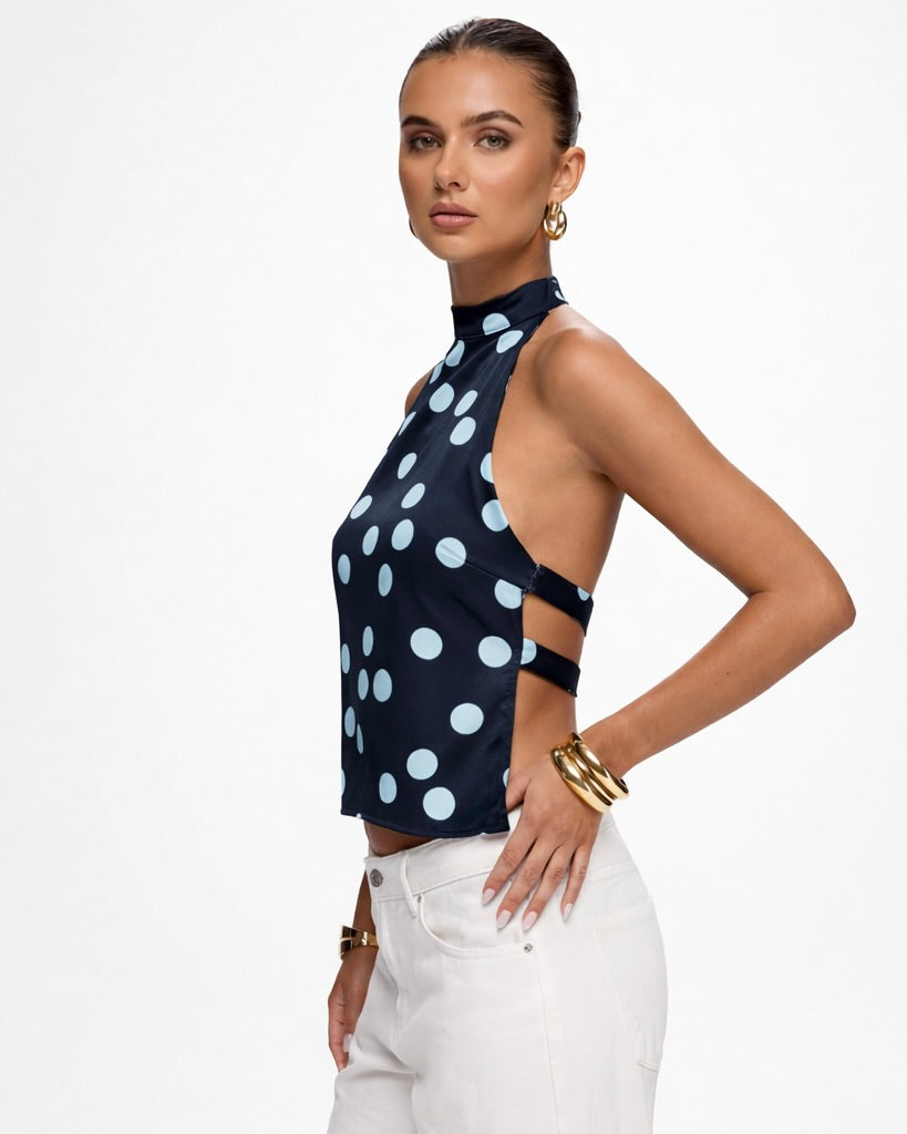 Polka Muse Halternecktopp