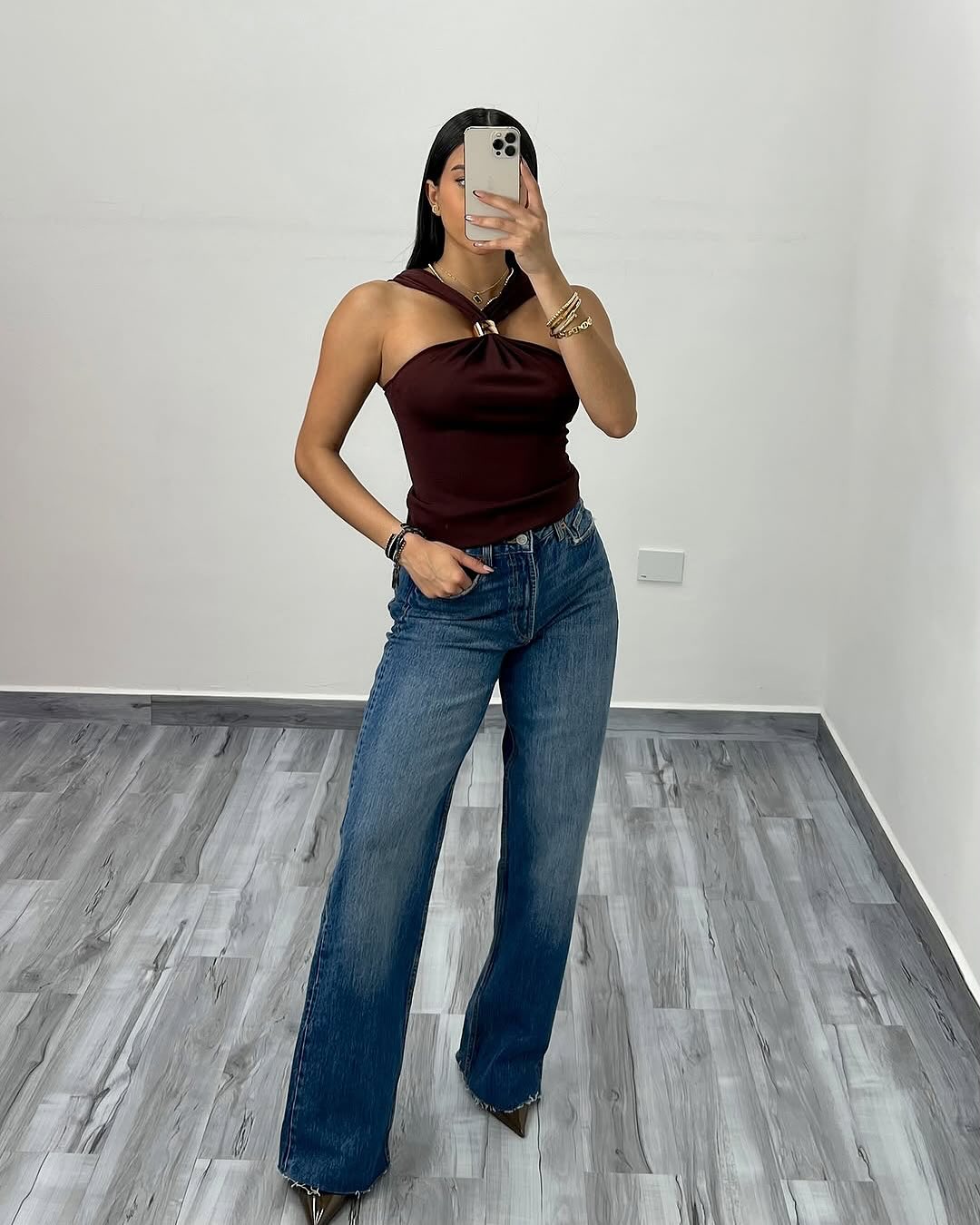 VERA | Mocha Haltertopp