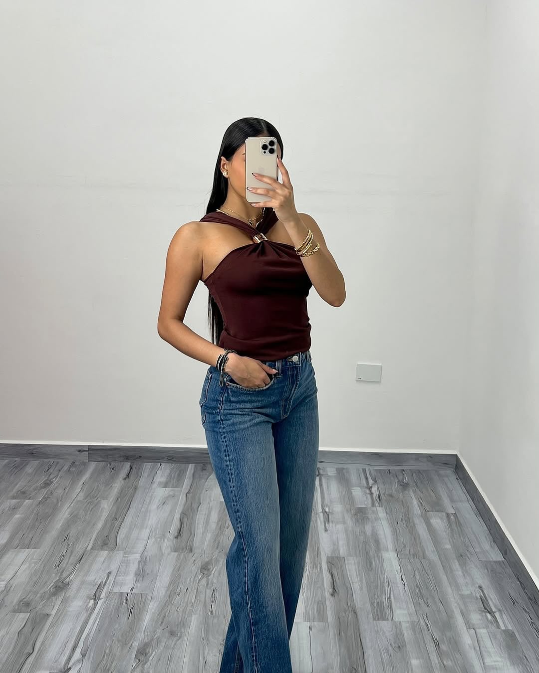 VERA | Mocha Haltertopp