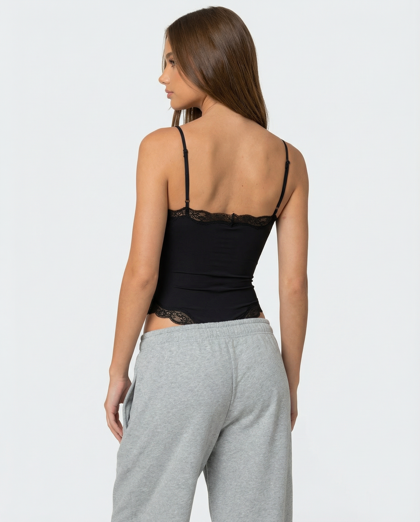 Bodysuit i spets med babydolldesign