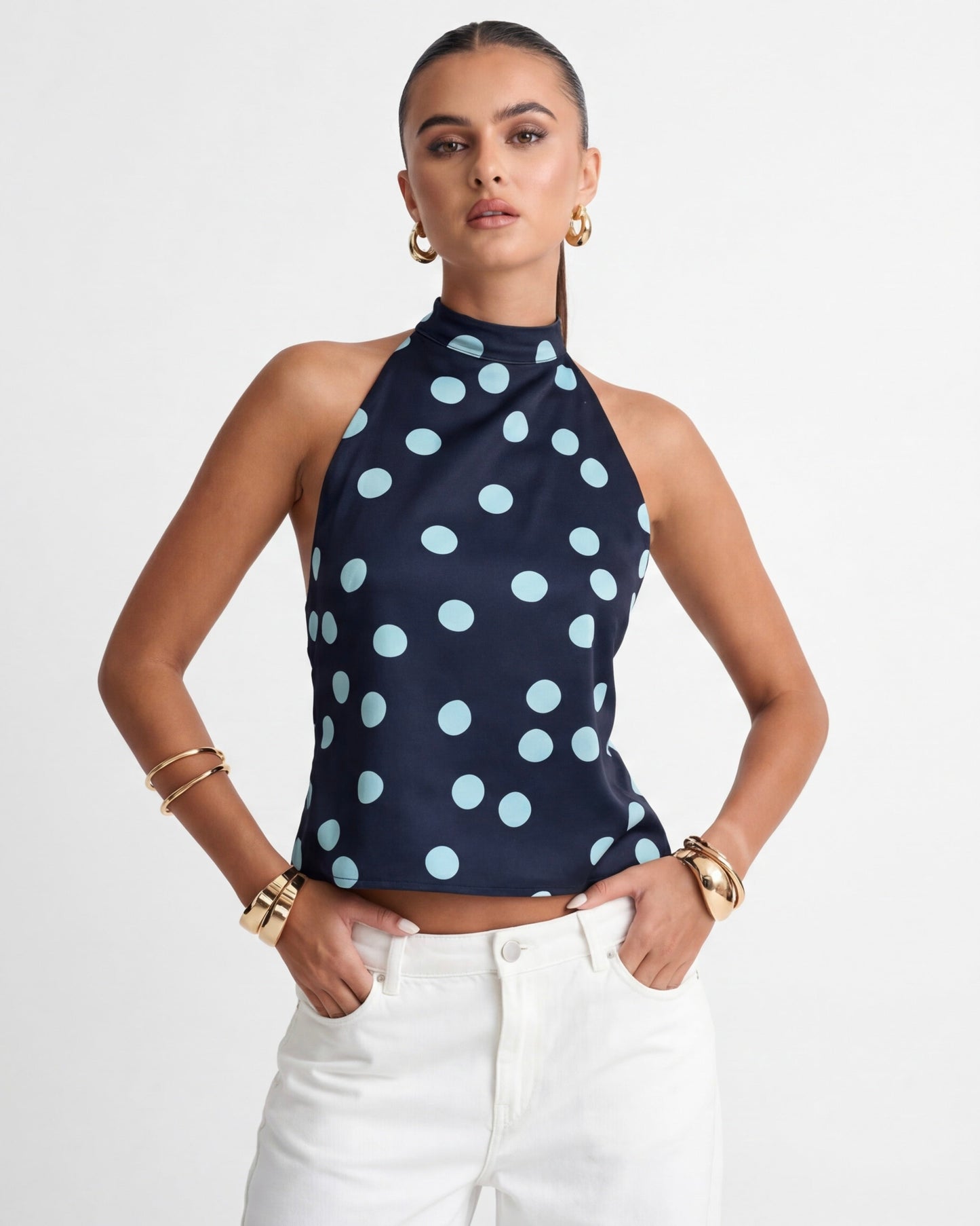 Polka Muse Halternecktopp
