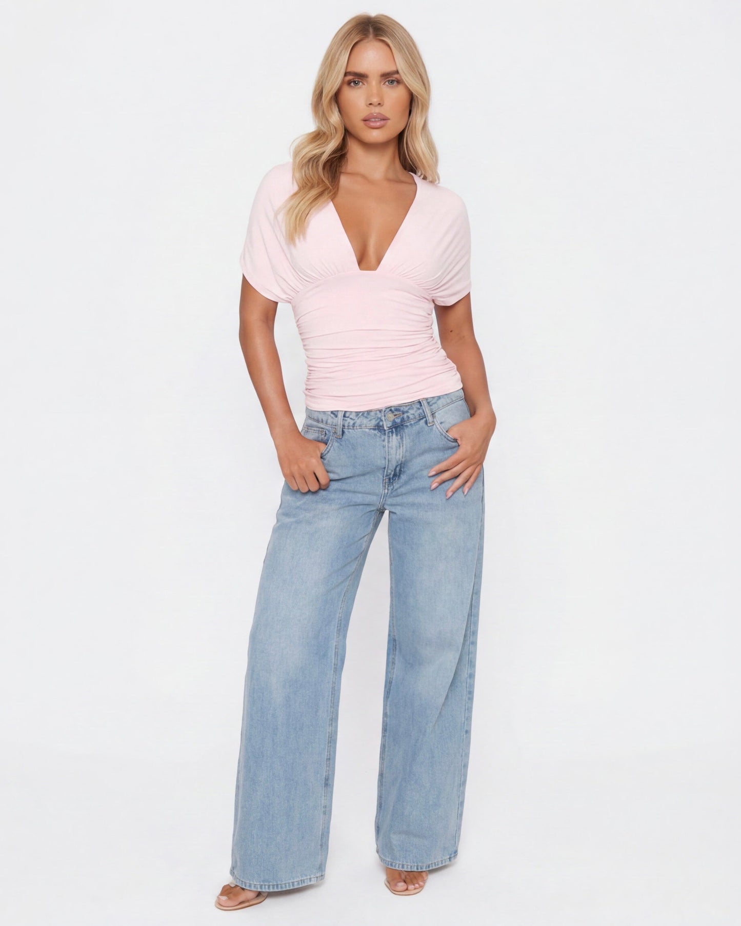 Blush Muse Rygglös Topp