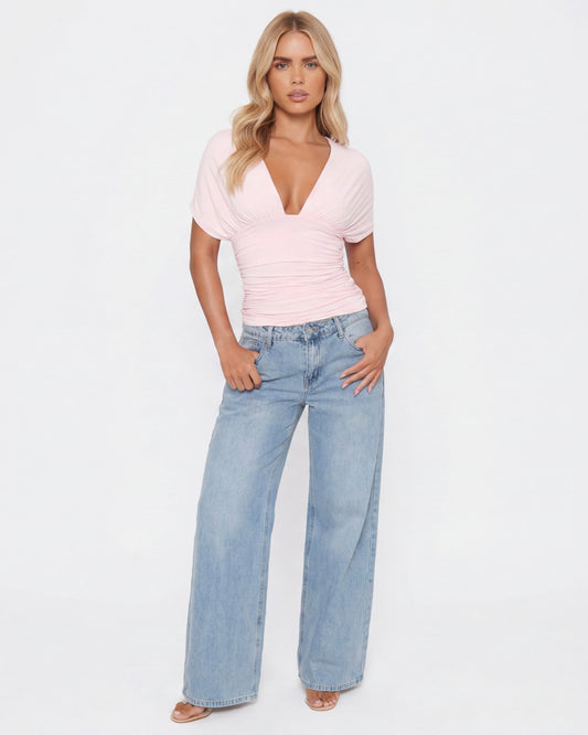 Blush Muse Rygglös Topp
